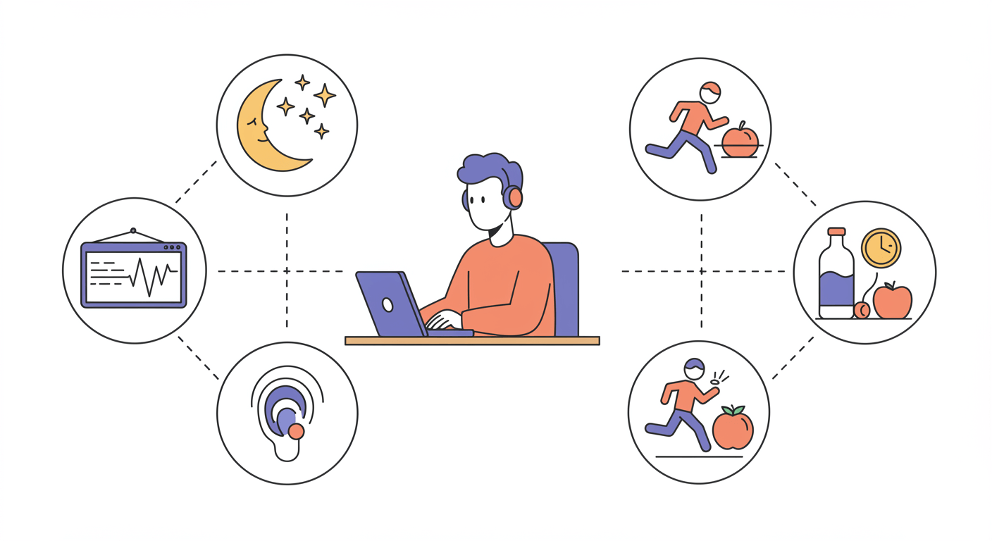 이명이란 이명 원인 이명 증상 이명 치료 방법 이명 좋은 음식 이명 생활습관 관련 키워드 귀에서 소리 나는 증상 이명 완화 방법 이명 스트레스 관리 이명에 좋은 비타민 이명 혈액순환 개선 이명에 좋은 식단