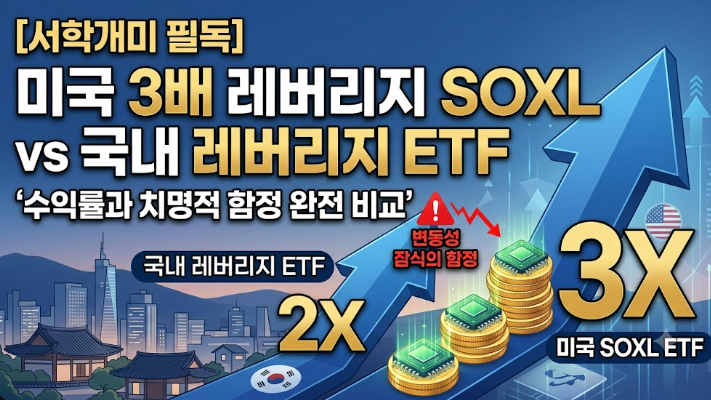 미국 세 배 레버리지 SOXL ETF, 국장 레버리지