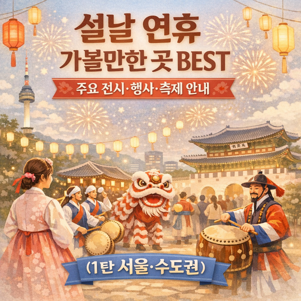 설날 연휴 가볼만한 곳 BEST 주요 전시&middot;행사&middot;축제 (1탄 서울, 수도권)