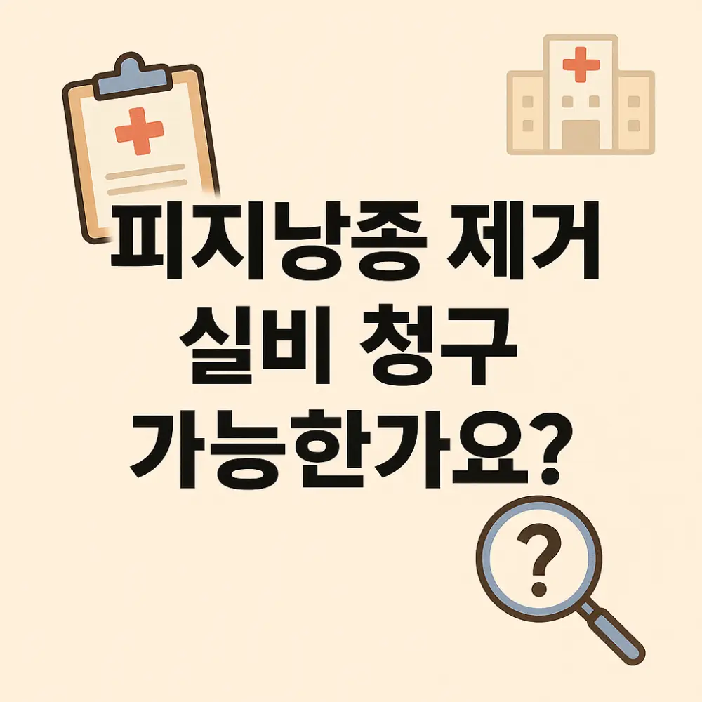 피지낭종 제거 실비청구 썸네일