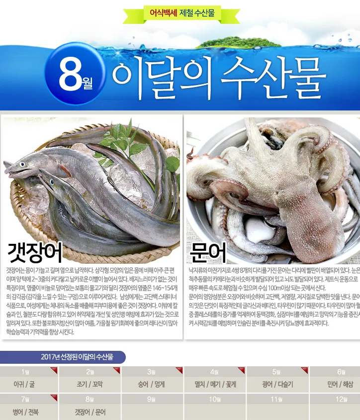 8월 제철 해산물과 7월 제철 해산물 종류 및 주의사항_3