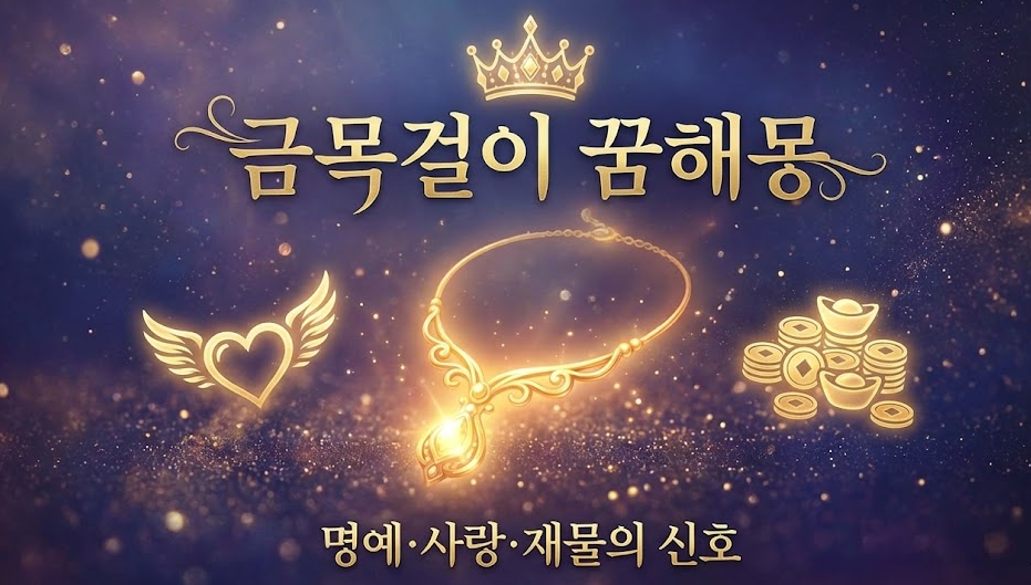 금목걸이 꿈해몽 - 받는꿈 하는꿈 끊어지는꿈 총정리