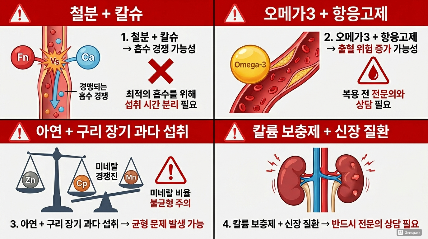 같이 먹으면 주의해야 할 조합