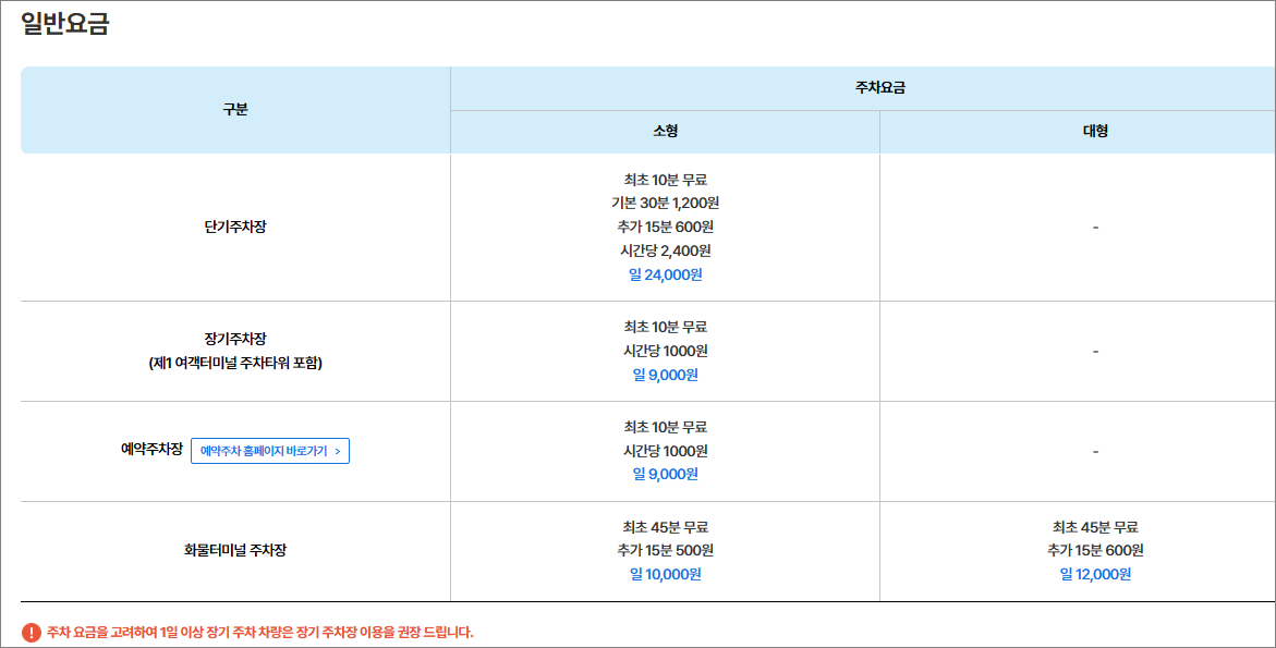 인천공항주차예약