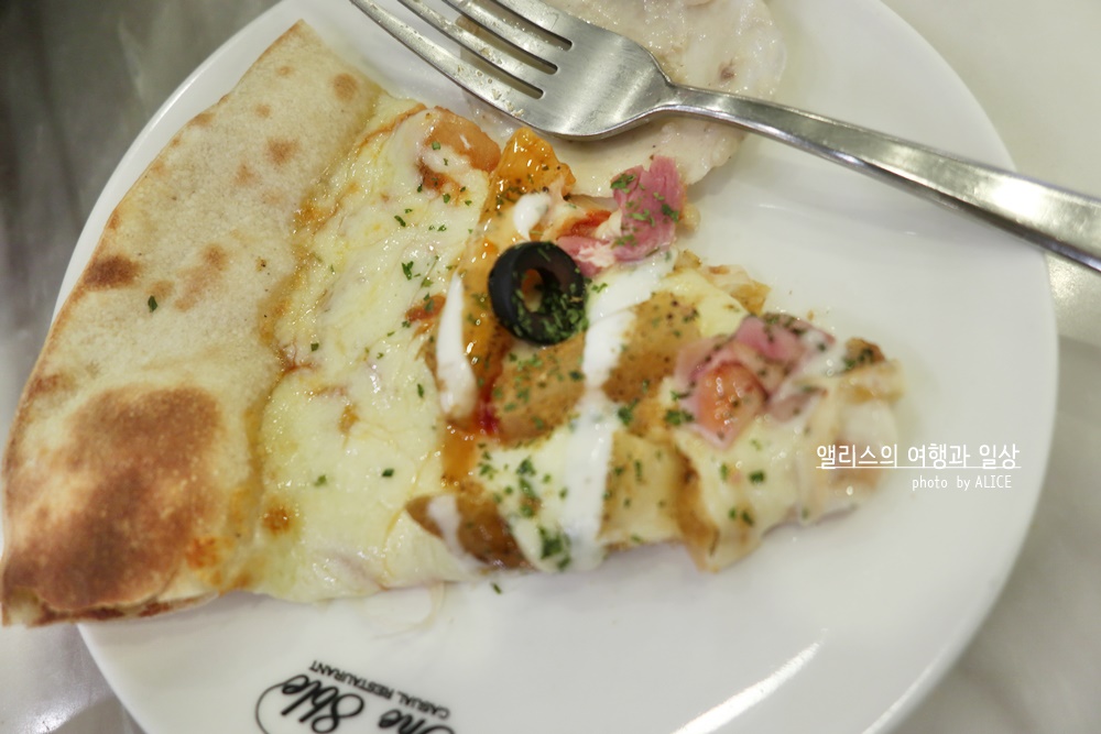 해운대 맛집 디에이블 달맞이점 감자피자 한 조각