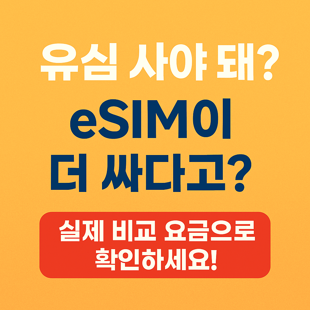 유럽, 미국, 동남아 어디든 eSIM이 더 저렴한 이유와 요금 정보를 알려드립니다.
