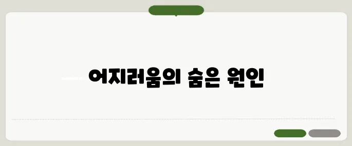앉았다 일어나면 어지러움 원인과 예방법
