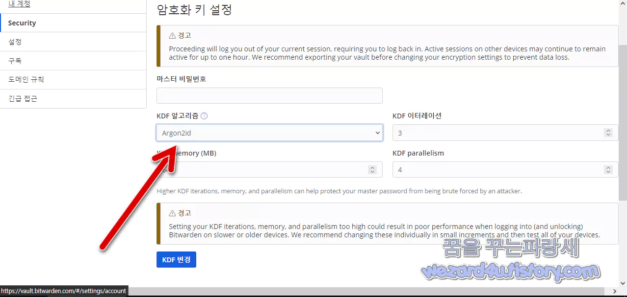 Bitwarden KDF 알고리즘