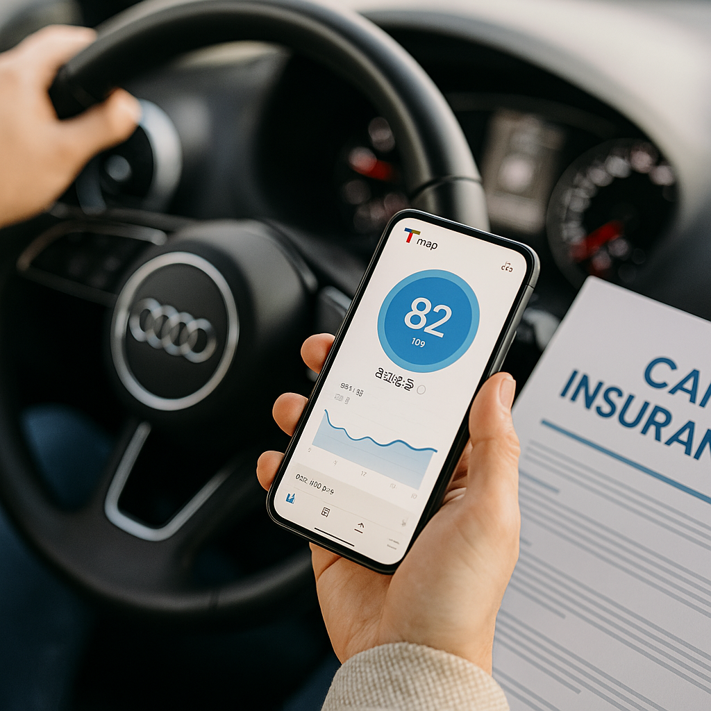 티맵 운전점수 조회하는 법