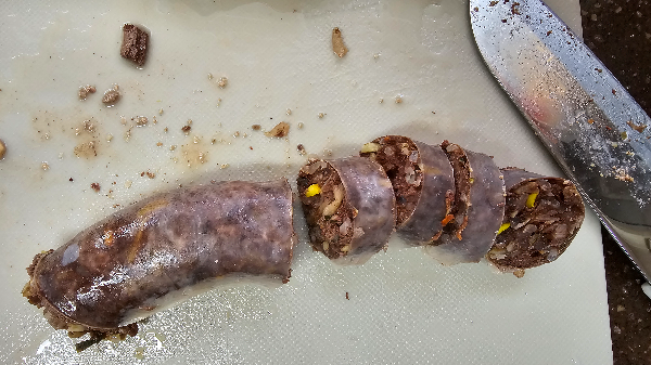 순대와 돼지 순대 내장