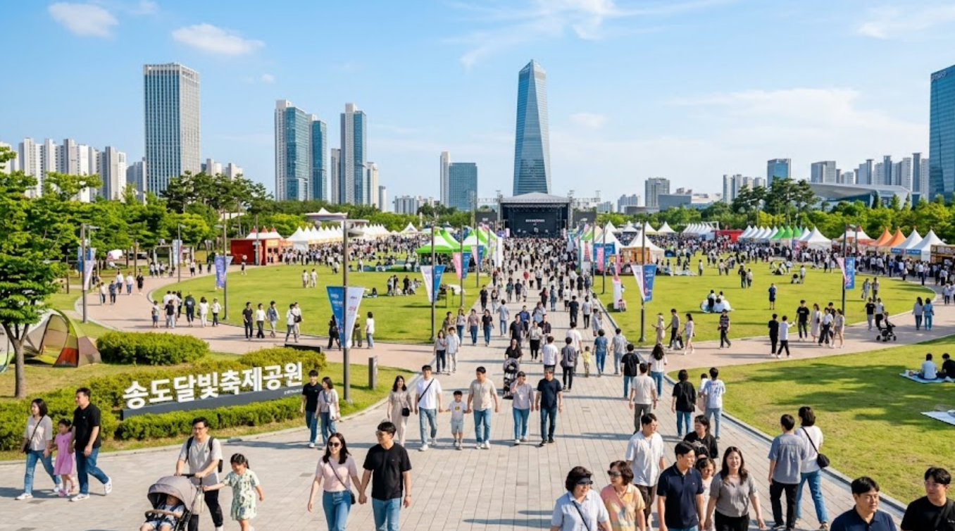 송도달빛축제공원 주차