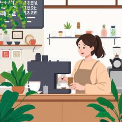커피숍을 운영중인 소상공인
