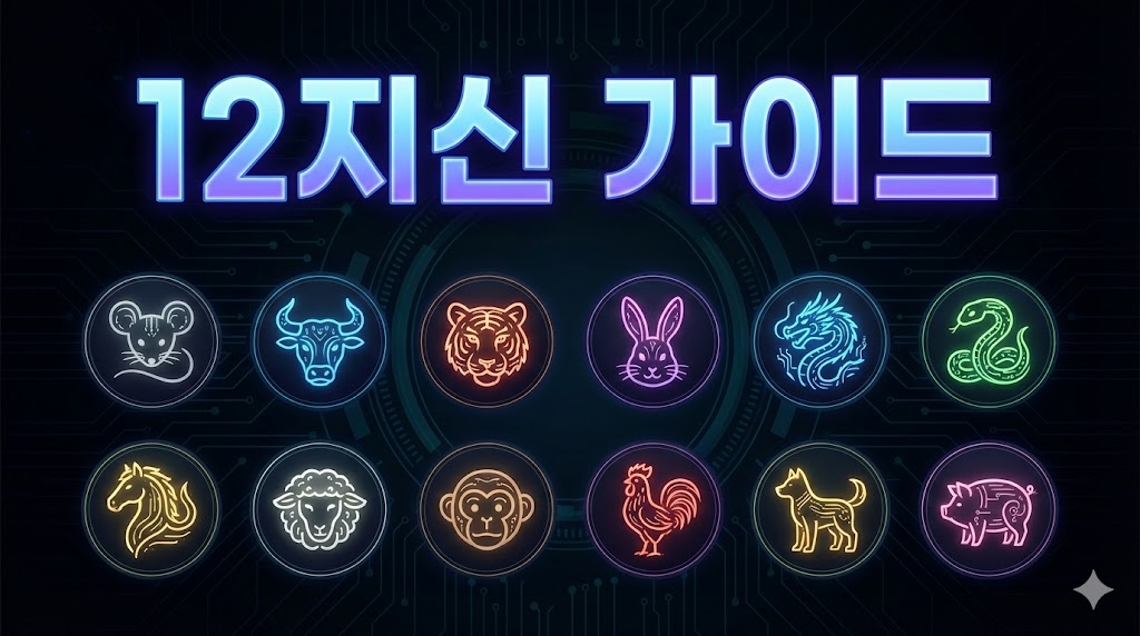 행운의 방향 글자가 선명하게 보이는 현대식 나침반 이미지