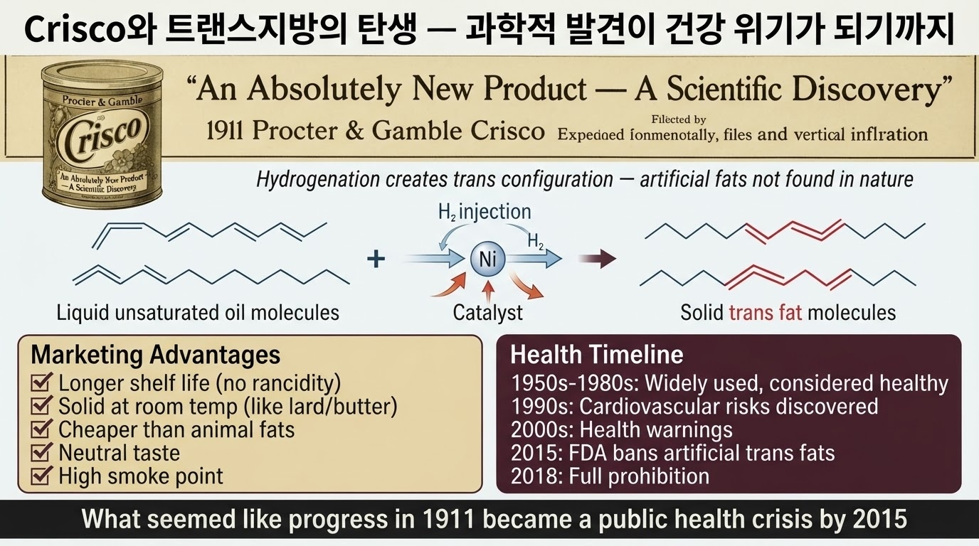 Crisco와 트랜스지방의 탄생 &mdash; 과학적 발견이 건강 위기가 되기까지