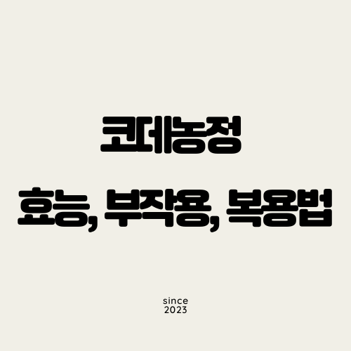 코데농정 효능, 부작용, 복용법