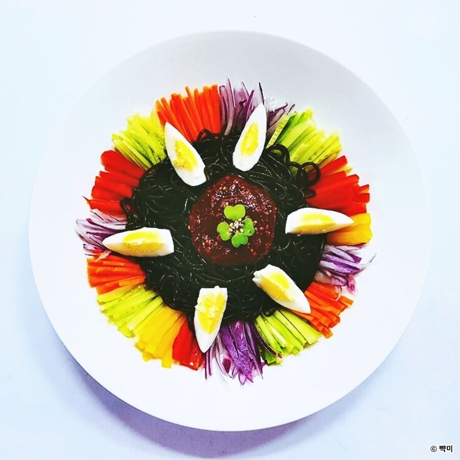 다이어트-식단-간단요리-미역국수-비빔면