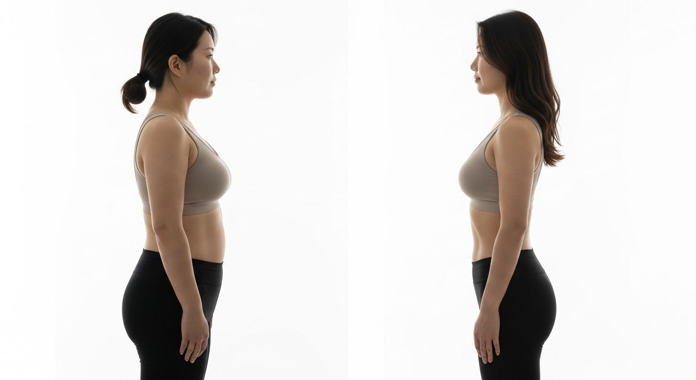 여름 다이어트 전후 모습