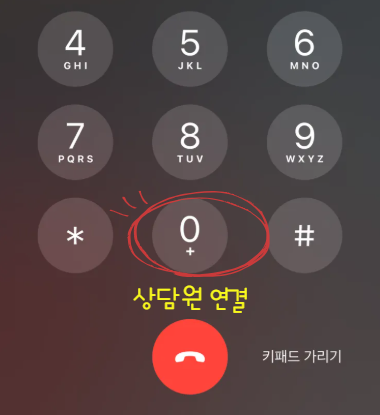 한전 누르는 ARS 상담원 연결