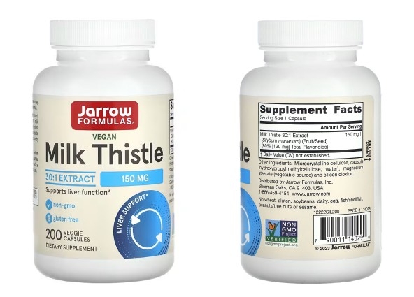 Jarrow Formulas, 표준화된 밀크시슬, 150mg, 베지 캡슐 200정