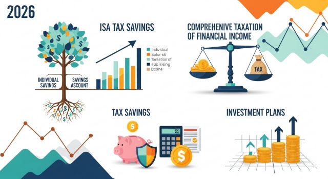 2026 재테크 및 절세 전략 — ISA 절세 혜택과 금융소득 종합과세 이해하는 그래픽