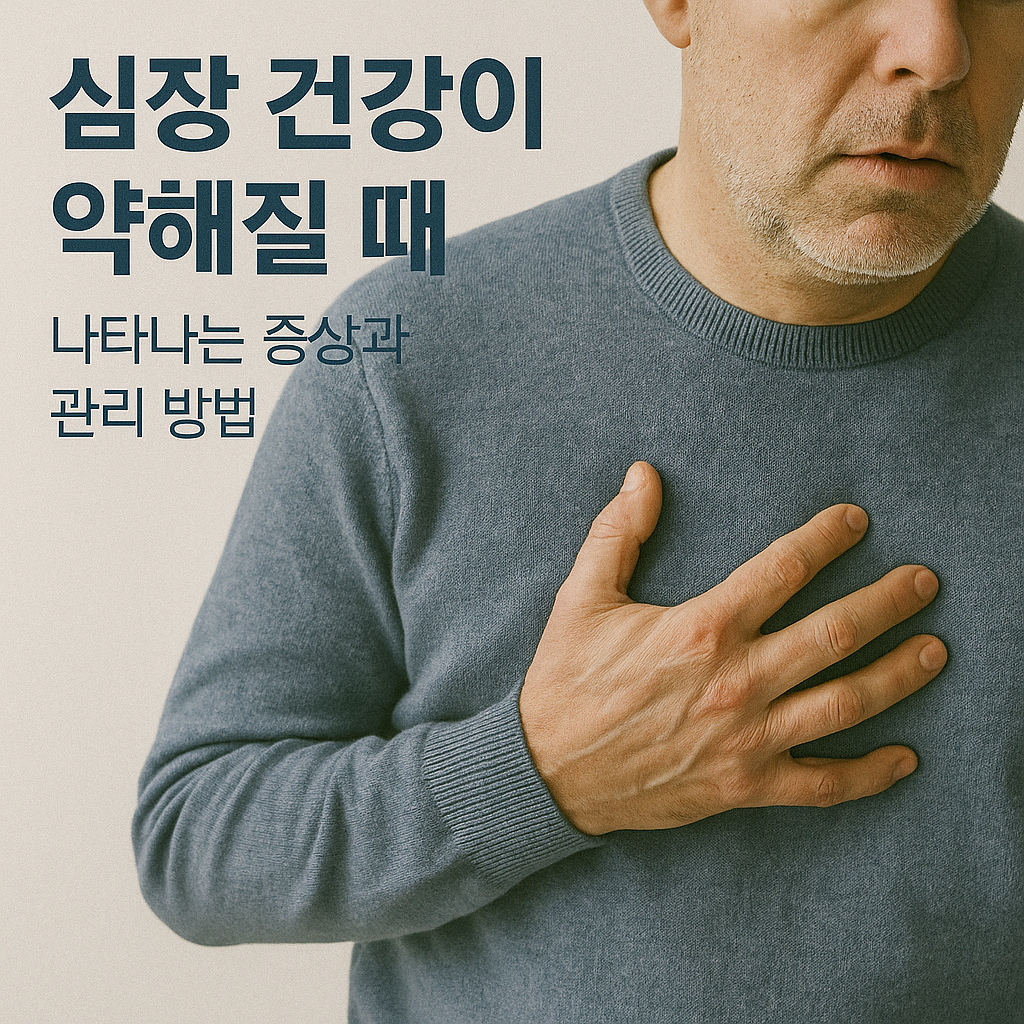 심장 건강이 약해질 때 나타나는 증상과 관리 방법