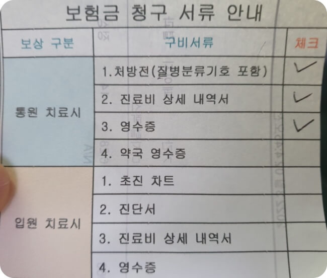 보험-청구시-필요-서류