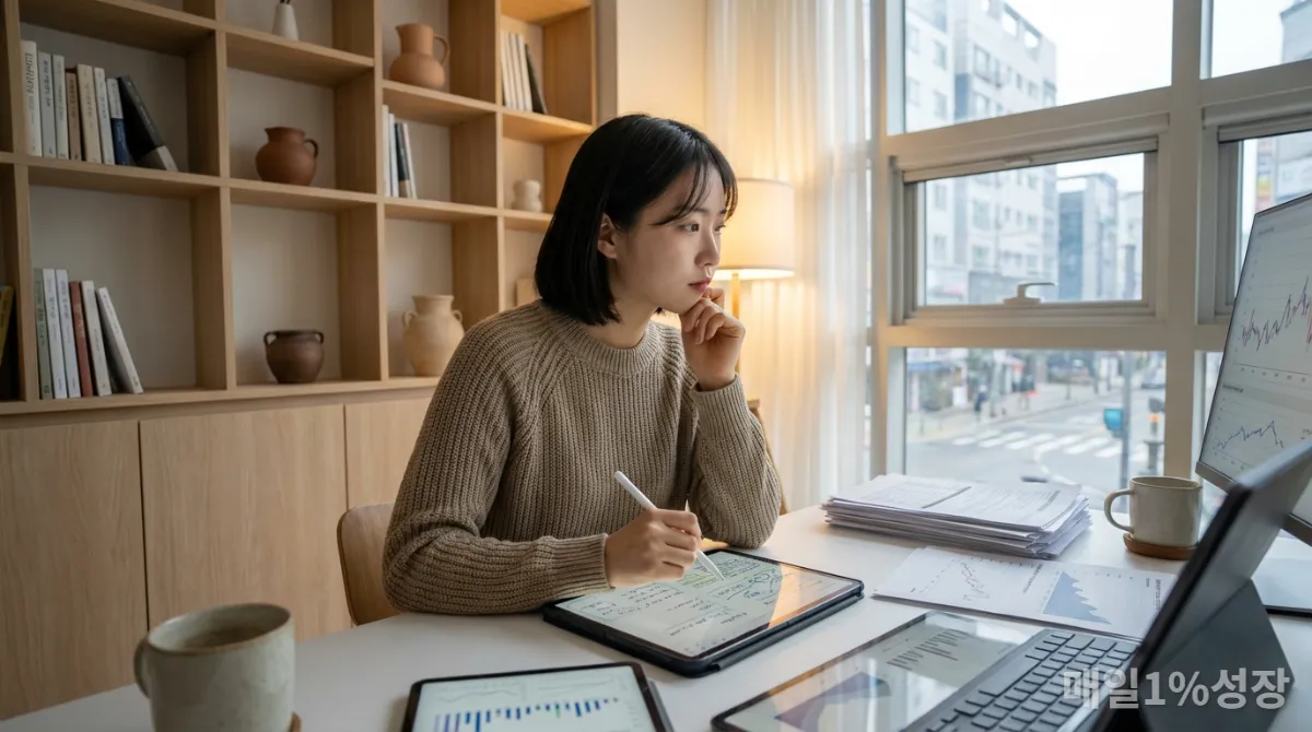 AI 생성 정보를 비판적으로 검토하며 문제 해결에 집중하는 한국인 전문가