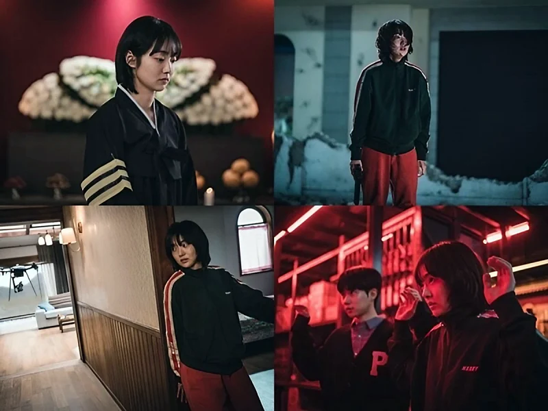 킬러들의 쇼핑몰에서 위협을 받고 있는 김혜준 주요 장면