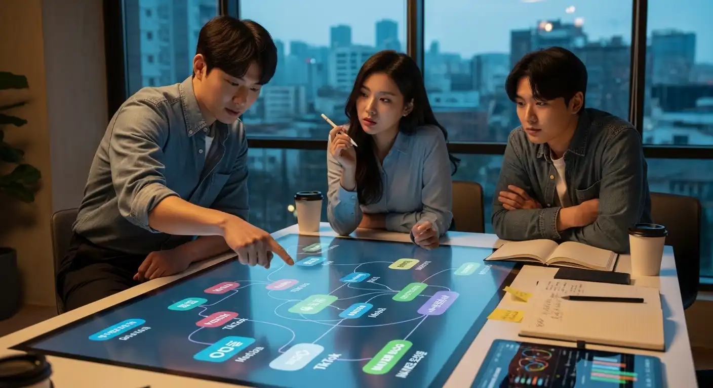 <img src="creator_defines_growth_through_platform_choice.webp" alt="플랫폼 선택으로 브랜드와 수익을 결정하는 장면 이미지 입니다">