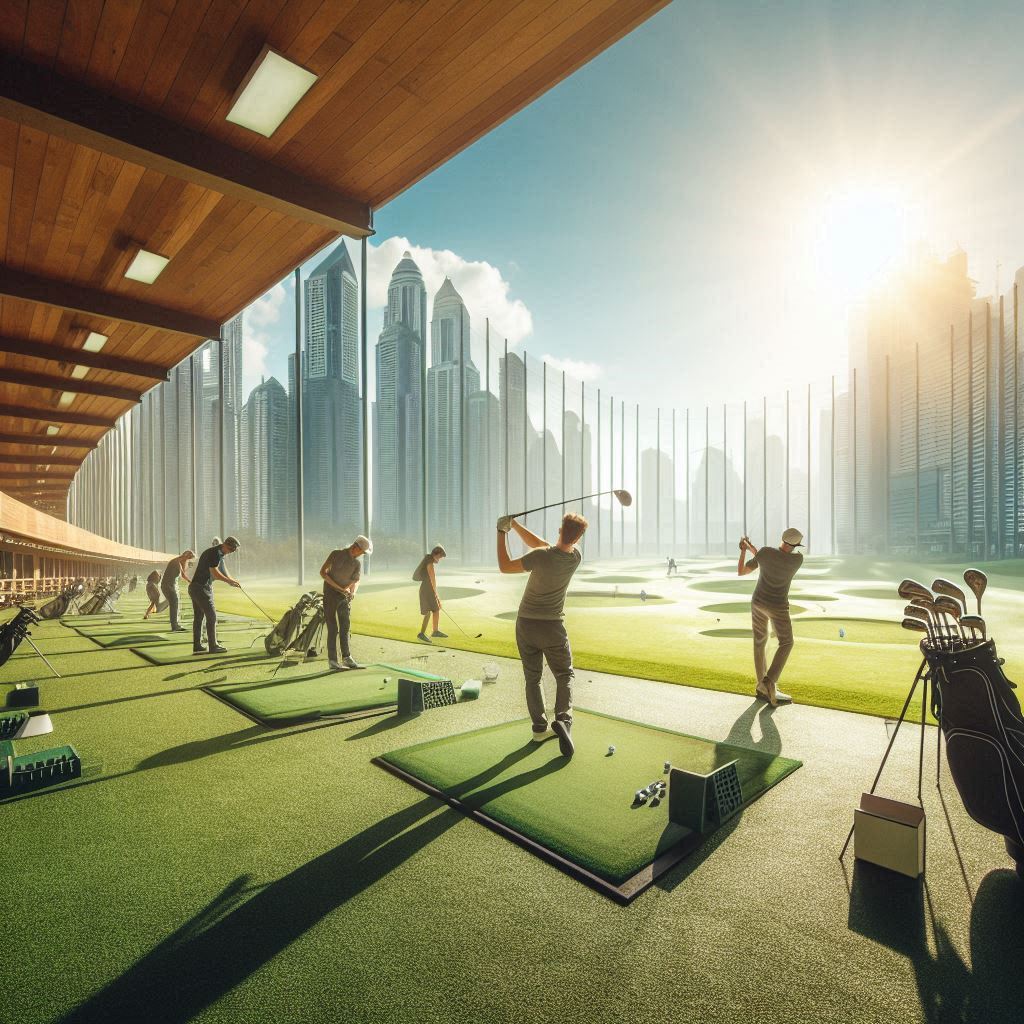실외골프연습장 배경