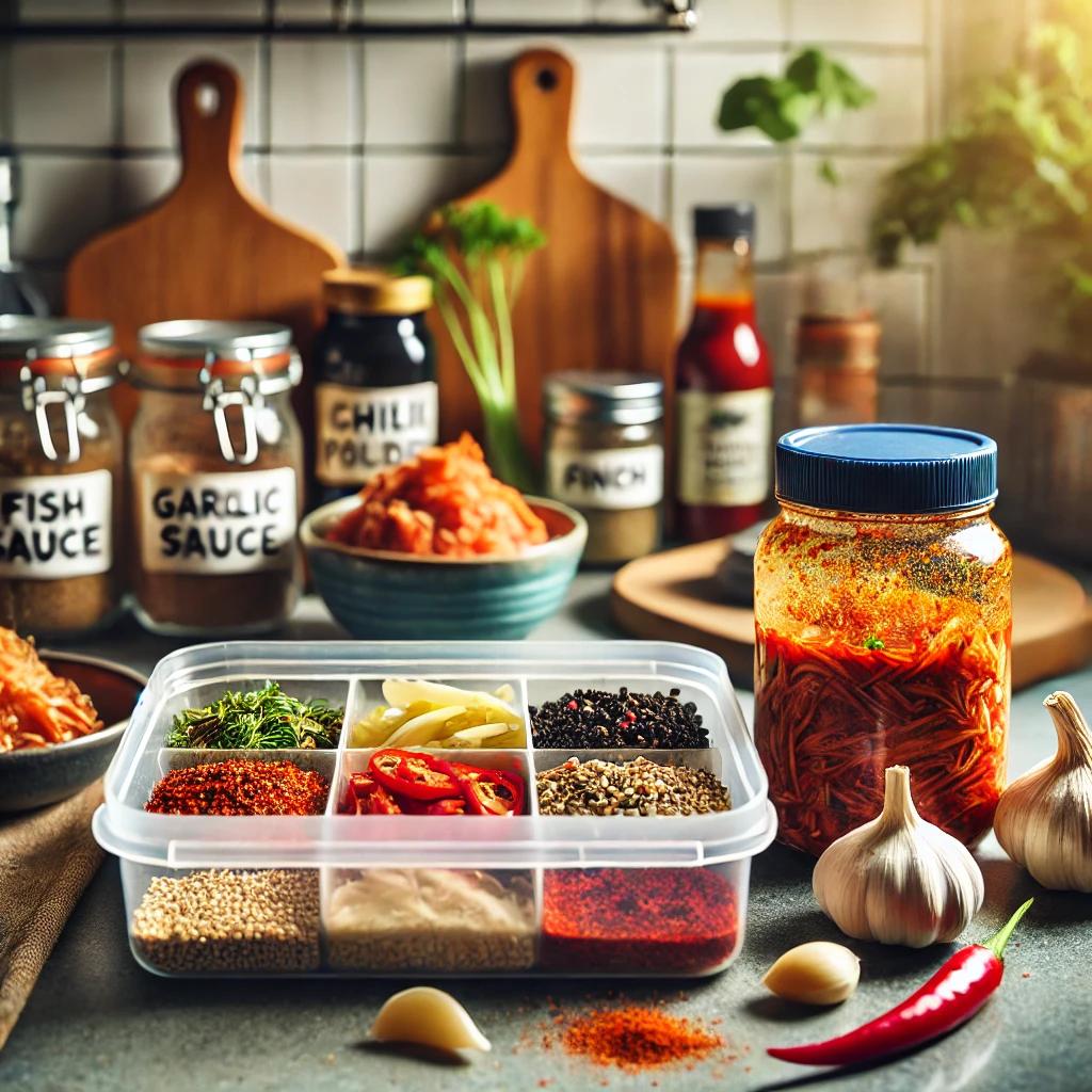 김장 양념 남은것 보관