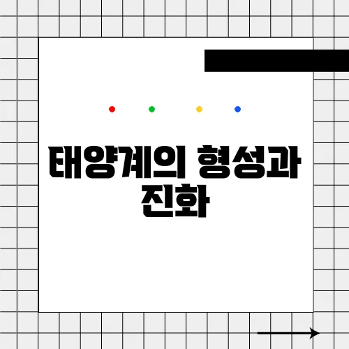 태양계의 형성과 진화