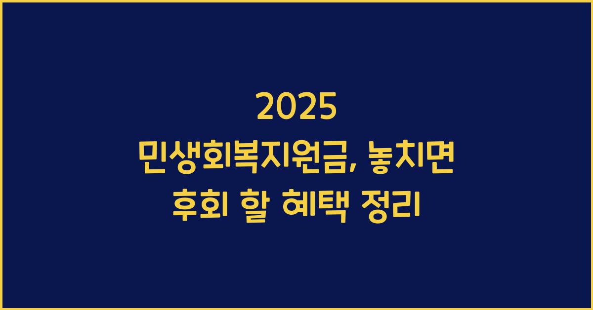 2025 민생회복지원금