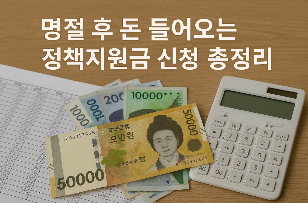 명절 후 돈 들어오는 정책지원금 신청 총정리