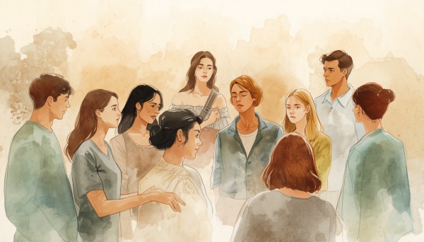 고립은 단지 물리적인 ‘혼자 있음’을 말하지 않습니다. 그보다 더 근본적인 고립은 “이해받지 못하고 있다”는 느낌, “내가 연결되어 있지 않다”는 정서적 단절에서 비롯됩니다에 관한 그림입니다.