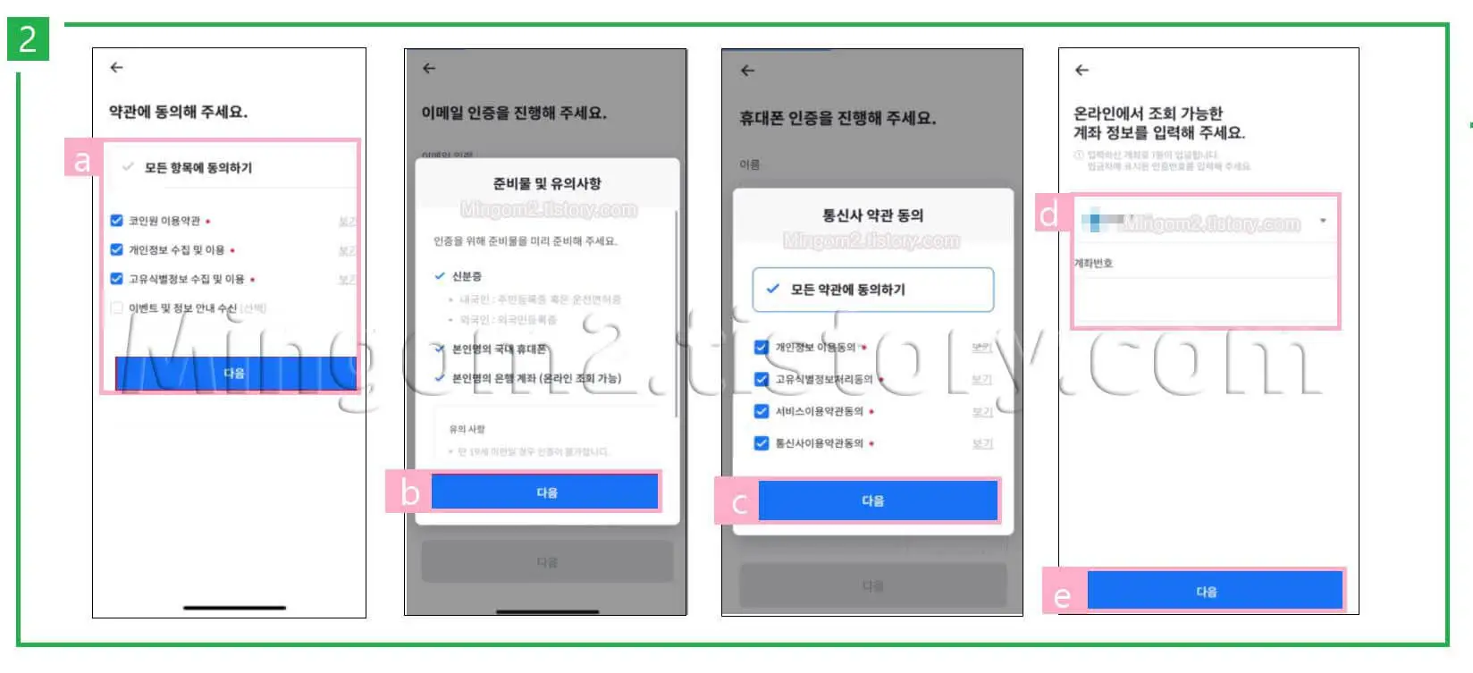 코인원 가입절차에 대한 설명