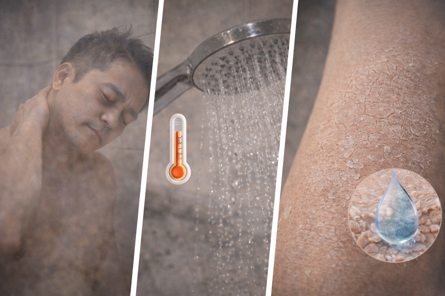 겨울철 따뜻한 샤워, 피부 건조 원인일까 관련 사진