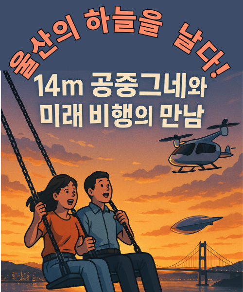 “울산 장생포 웨일즈 스윙 공중그네와 울산박물관 UAM 체험 라이징 포트 – 하늘을 나는 울산 관광 명소”