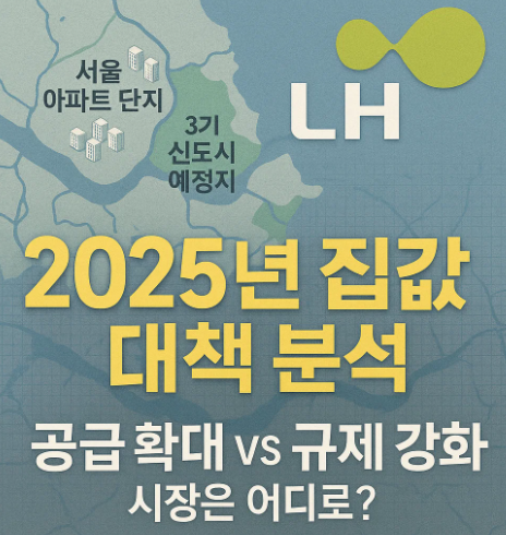 2025년 하반기 이재명 정부의 집값 대책 분석