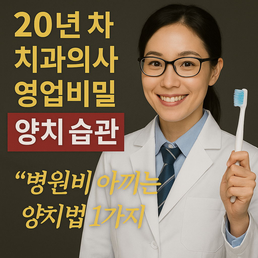 올바른 양치법 20년 경력 치과의사가 알려주는 양치 순서