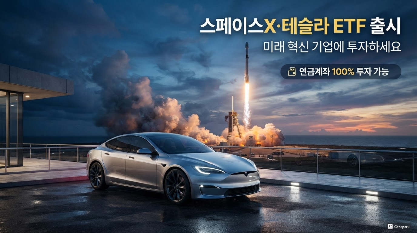 KB운용, 스페이스X·테슬라 담은 ETF 출시! 연금계좌 100% 투자 가능한 이유