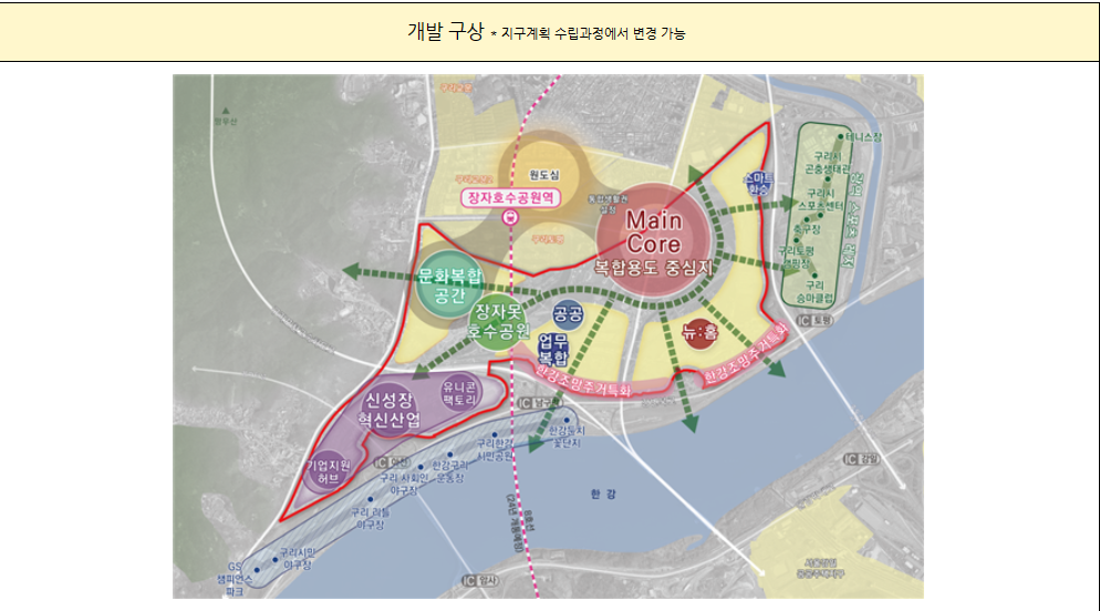 구리 토평 2지구 개발구상