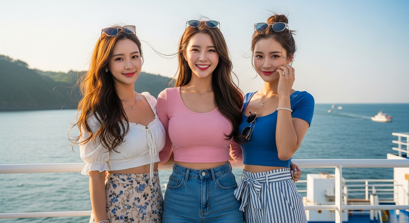 여행을 가는 여자들