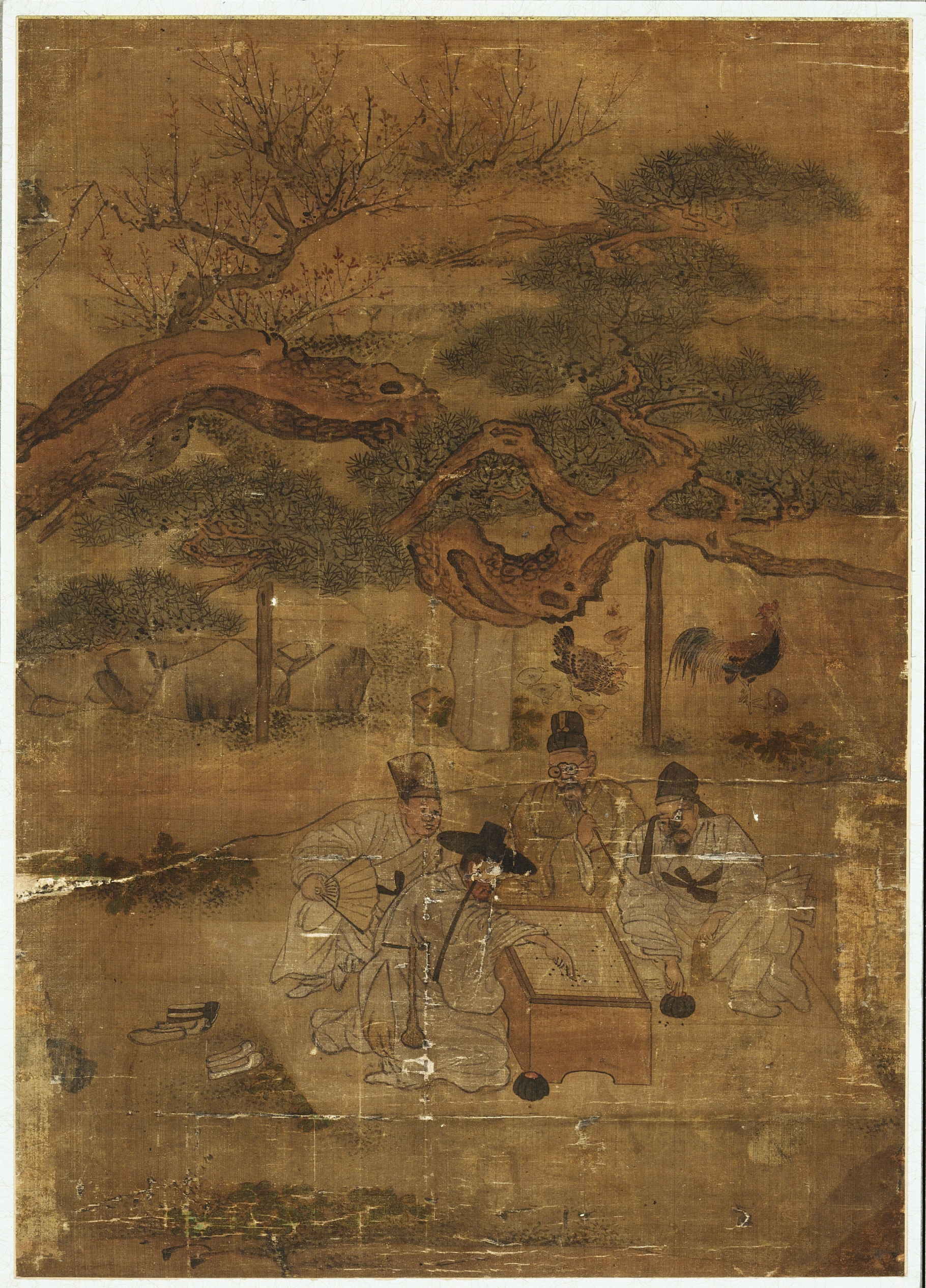 김홍도의 「바둑두기」