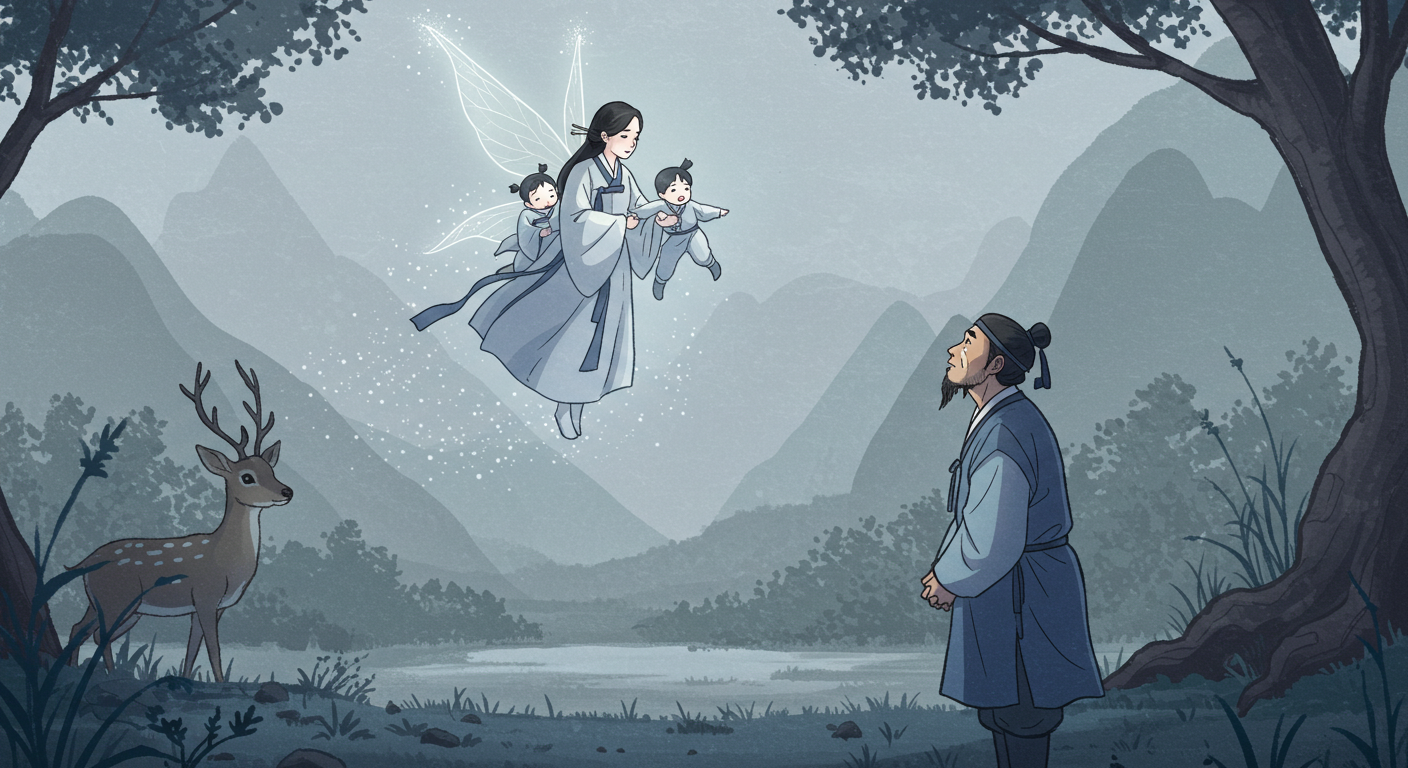 날개옷을 숨긴 나무꾼, 선녀와 나무꾼 동화 줄거리와 깊은 교훈