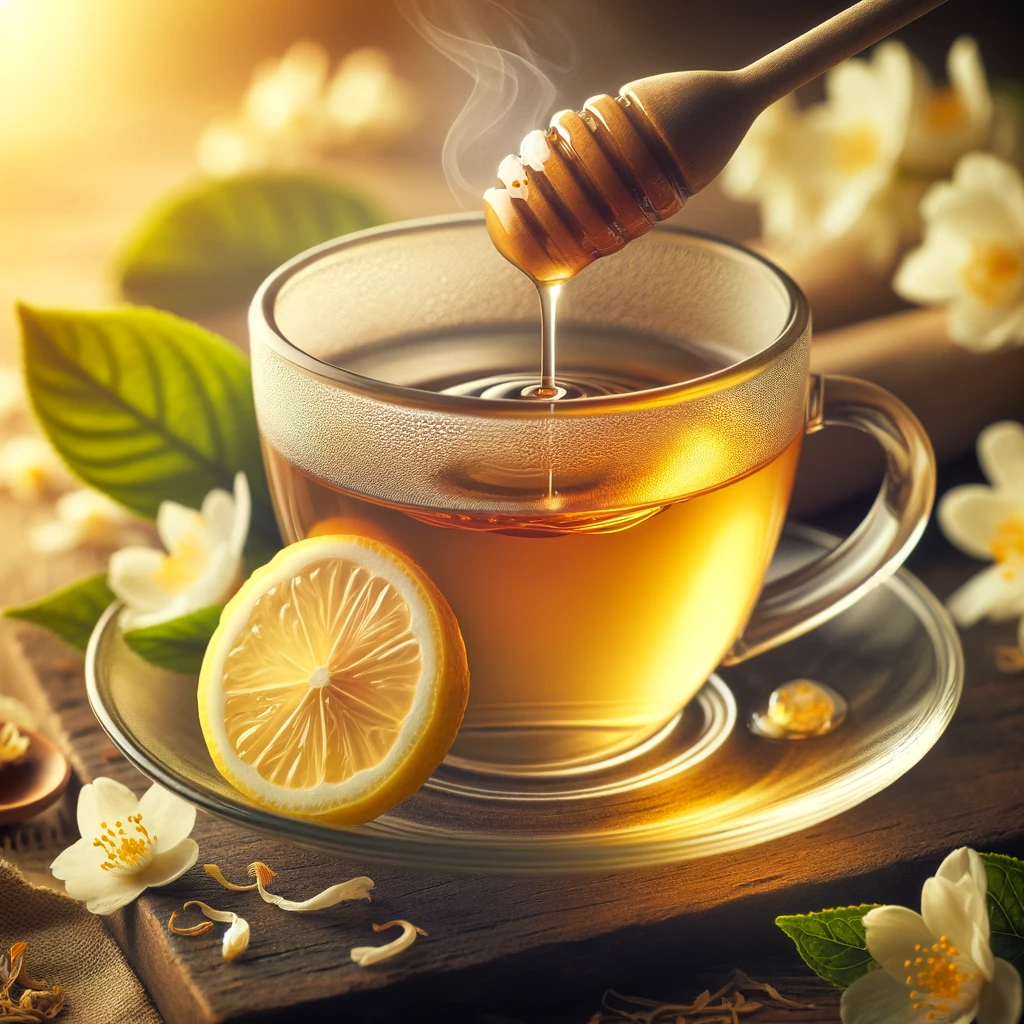 자스민차 레몬 티