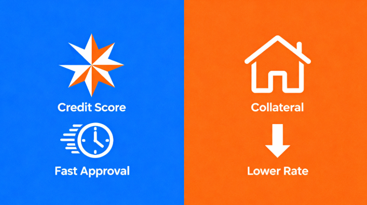 개인사업자 신용대출 vs 담보대출