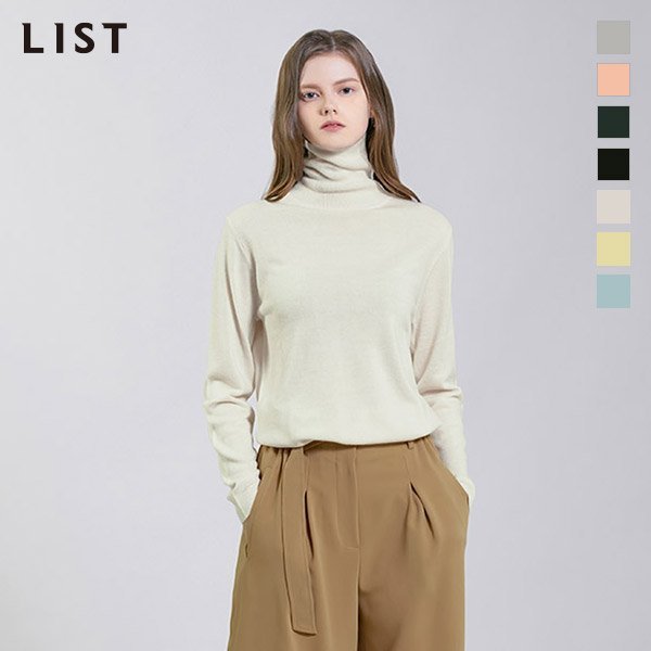 리스트 내추럴 터틀넥 니트 풀오버 tskpol52540 p305711869