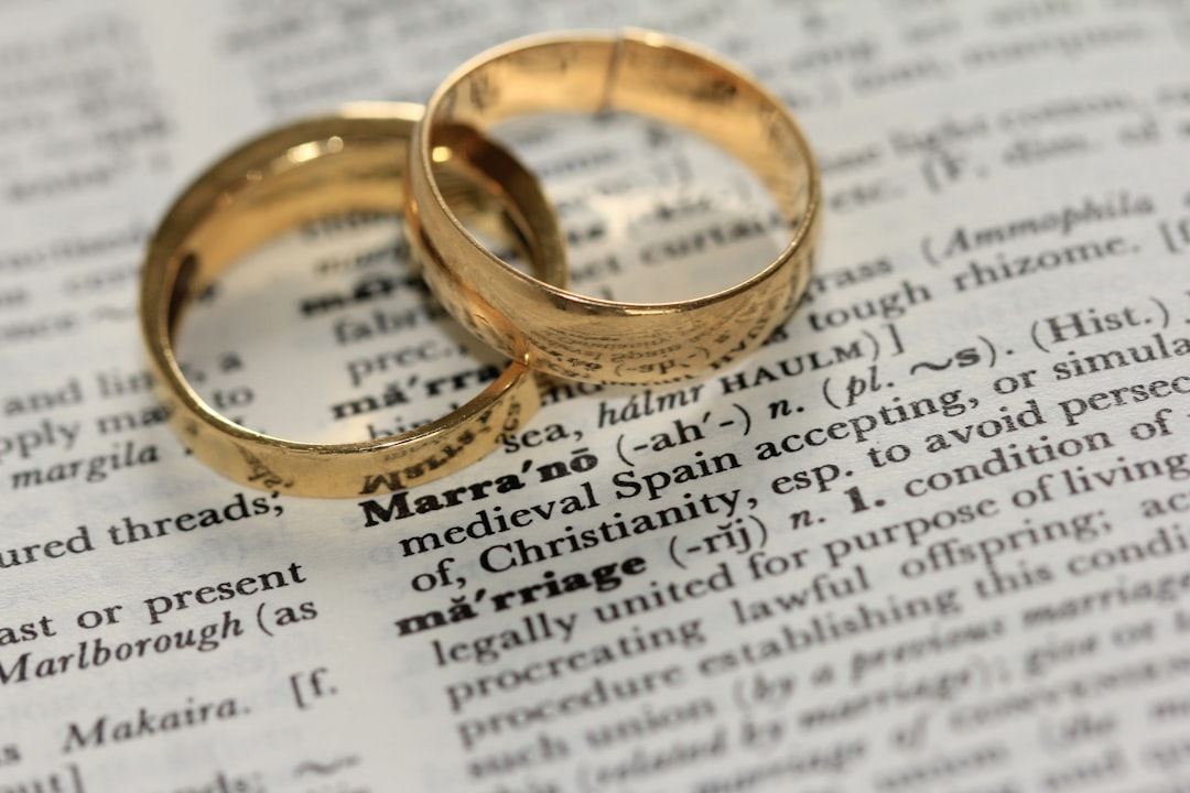 Marriage certificate.