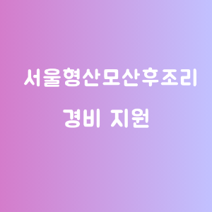 서울형산모산후지원